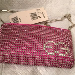 Escada hot pink crystal bag